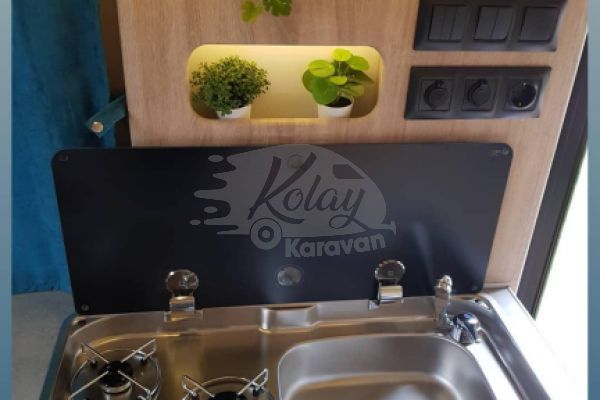 2021 Yapımı 4 Kişilik, Kiralık Çekme Karavan Arabalı #1040